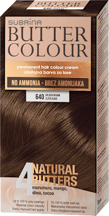 Barva za lase Butter Colour, 640 Zlato rjava SUBRiNA