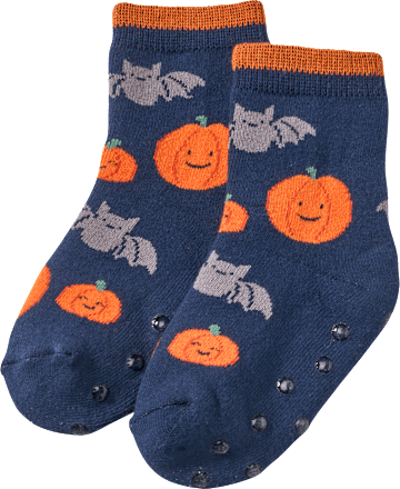 ABS Socken mit Halloween-Muster, blau, Gr. 19/22 ALANA