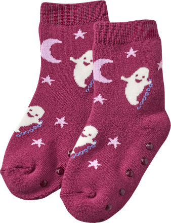 ABS Socken mit Geister-Muster, lila, Gr. 19/22 ALANA