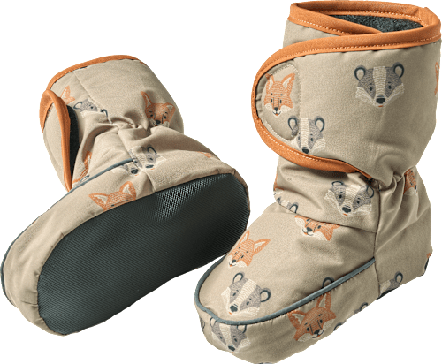 Thermoschuhe mit Fuchs-Muster, braun, 6-12 Monate PUSBLU