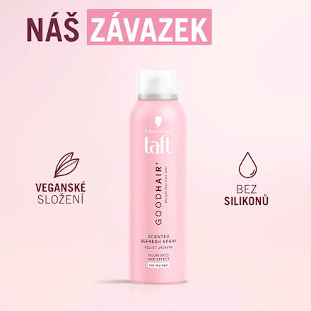 sprej na vlasy Goodhair + Velvet Jasmine Schwarzkopf taft