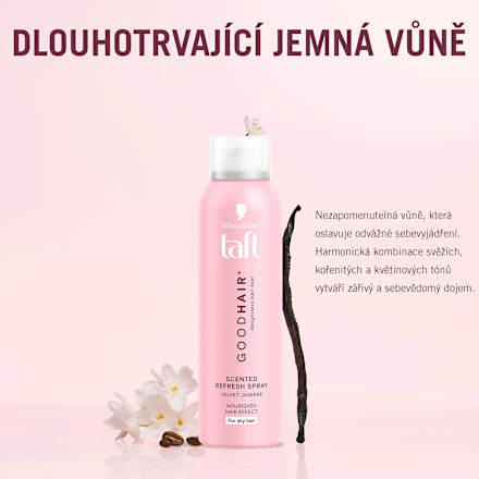 sprej na vlasy Goodhair + Velvet Jasmine Schwarzkopf taft