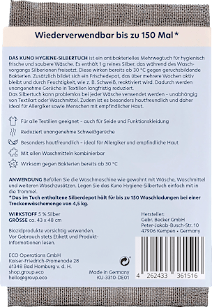 Hygiene-Silbertuch Kuno