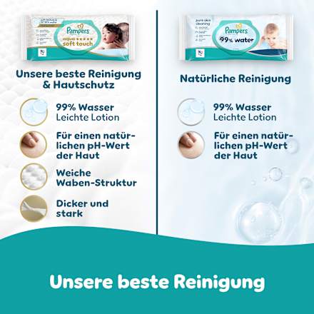 Feuchttücher 99% water (18 x 60) Pampers