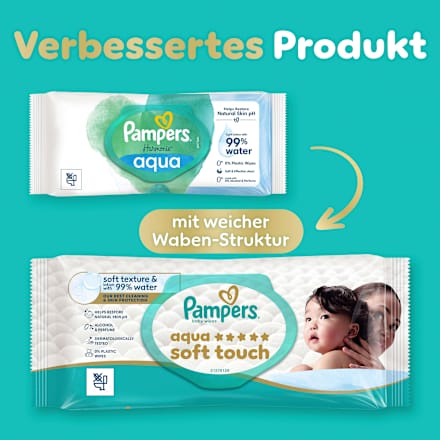 Feuchttücher Aqua Soft Touch (4x48 St) Pampers