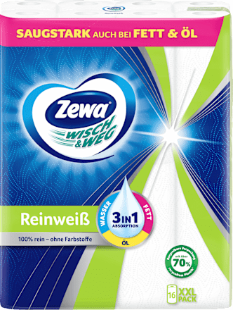 Küchenrolle Wisch&Weg Reinweiss (16x45 Blatt) Zewa