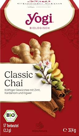 Gewürztee "Classic" mit Zimt, Kardamom & Ingwer (17 Beutel) YOGI TEA