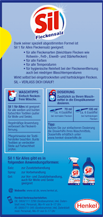 Fleckenentferner Salz All-in-1 Sil
