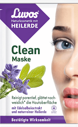 Gesichtsmaske Clean (2 x 7,5 ml) Luvos Heilerde