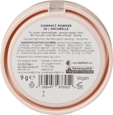 Kompaktni puder - 10 Naturelle alverde NATURKOSMETIK
