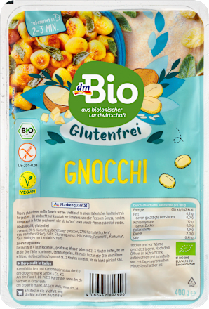 Paste, gnocchi, fără gluten dmBio