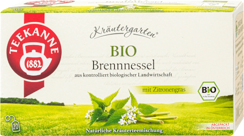 Kräutertee Kräutergarten Bio Brennessel Teekanne