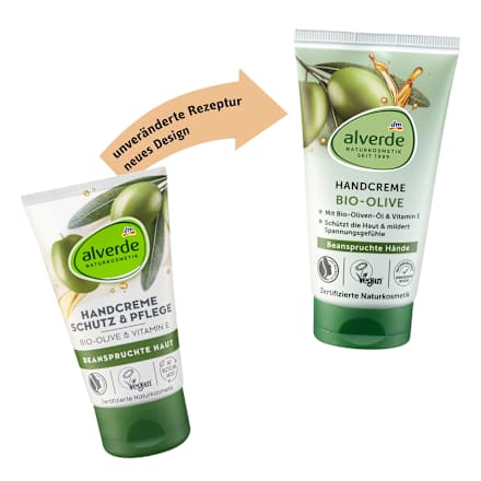 Cremă de mâini cu măsline bio și vit E alverde NATURKOSMETIK