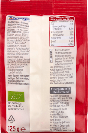 Marzipan Schokokugeln dmBio