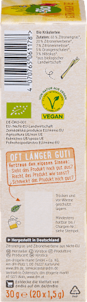 Kräutertee "Guten Morgen" mit Zitronengras & Zitronenverbene (20 Beutel) dmBio