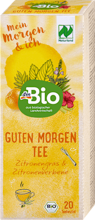 Kräutertee "Guten Morgen" mit Zitronengras & Zitronenverbene (20 Beutel) dmBio