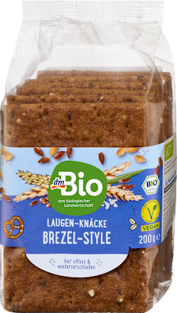 Laugen-Snack-Knäcke mit Brezelsalz dmBio