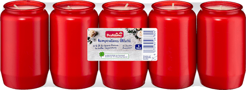 Profissimo Grabkerze Nr.3 rot, 5 St dauerhaft günstig online kaufen