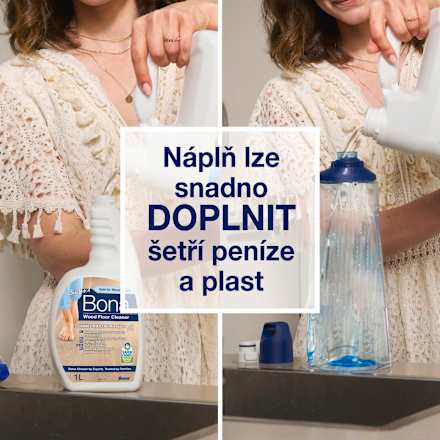 Čistič na parkety Bona