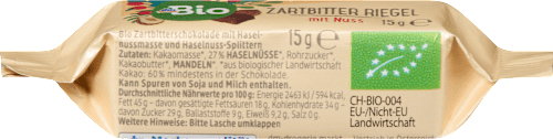 Zartbitterriegel mit Nuss, Adventskalender zum Selbstgestalten 2026 dmBio