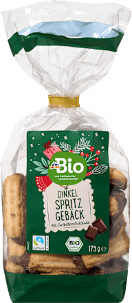 Dinkel Spritzgebäck schokoliert dmBio