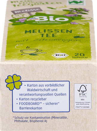 Tisana alla melissa Bio con citronella Bio dmBio