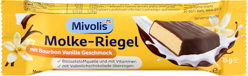 Molke-Riegel mit Bourbon Vanille Geschmack Mivolis