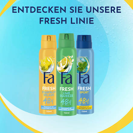 Deospray Fresh Lime Squeeze Fa