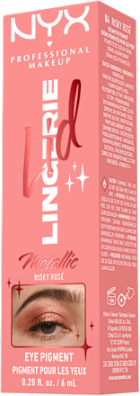 Tekutý očný tieň Lid Lingerie Metallic - 04 Risky Rose NYX PROFESSIONAL MAKEUP