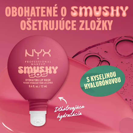 Maska na pery Smushy SOS - 06 Rose Recharge NYX PROFESSIONAL MAKEUP