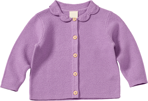 Strickjacke mit Kragen, lila, Gr. 62

 ALANA