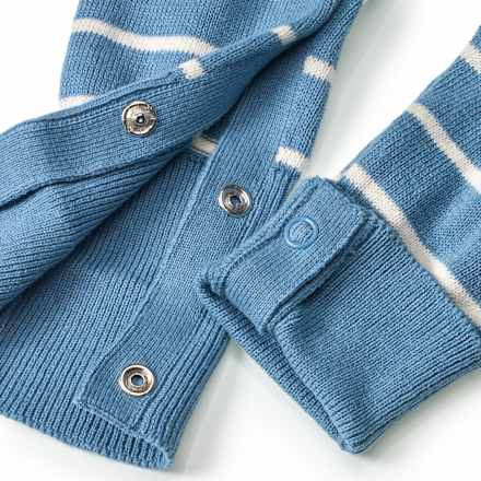 Strickoverall mit Mitwachsfunktion, blau, Gr. 56
 ALANA