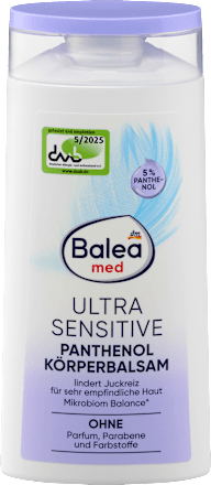Telový balzam s pantenolom Ultra Sensitive Balea med