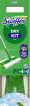 Komplet za brisanje tal – ročaj + 3x mokre krpe + 8x suhe krpe Swiffer