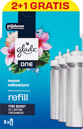 ONE náhradní náplň do osvěžovače Ocean Adventure 3x10 ml glade
