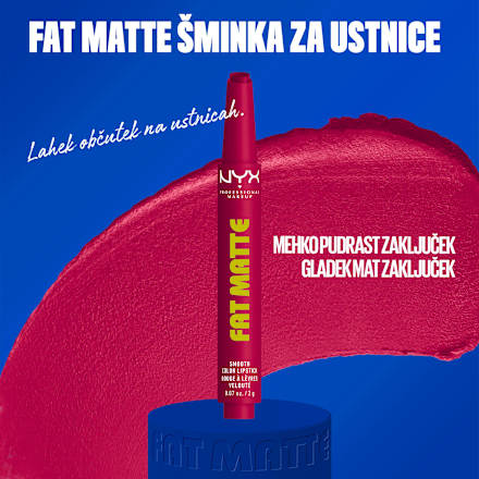 Šminka Fat Matte, 14 Hibiscus Hug NYX PROFESSIONAL MAKEUP
