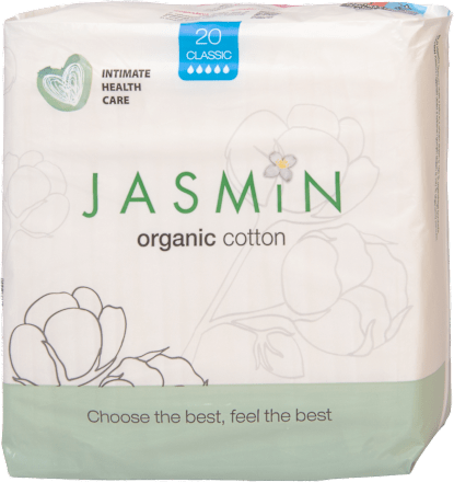 Damski bombažni vložki Organic Classic Jasmin