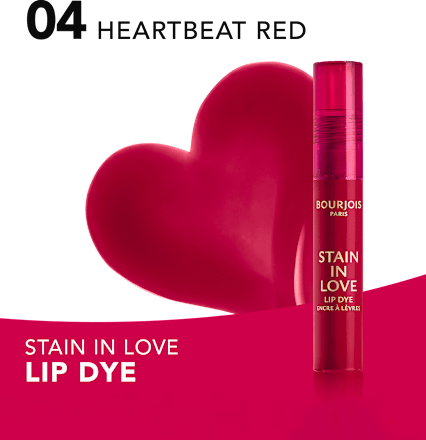 Rdečilo za ustnice Stain In Love, 04 Heartbeat Red BOURJOIS PARIS
