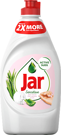 Detergent za ročno pomivanje posode Sensitive Aloe Vera & Pink Jasmine Jar