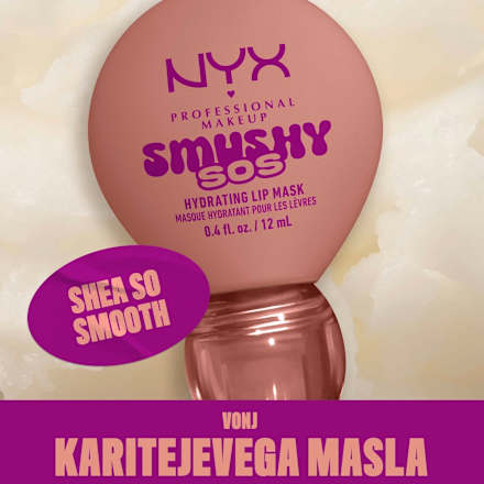 Vlažilna maska za ustnice Smushy SOS, 02 Shea So Smooth NYX PROFESSIONAL MAKEUP