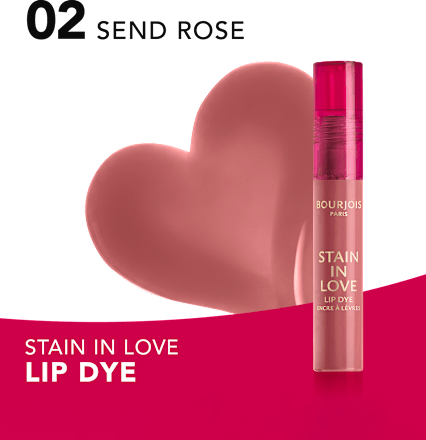 Rdečilo za ustnice Stain In Love, 02 Send Rose BOURJOIS PARIS