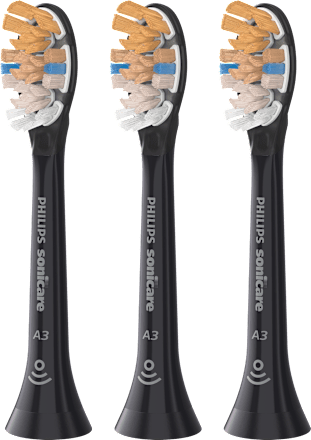 Nadomestni nastavki za sonično zobno ščetko A3 Premium All-in-One, črna Philips Sonicare