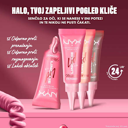 Tekoče senčilo za veke Lid Lingerie Matte, 06 Mocha Mesh NYX PROFESSIONAL MAKEUP