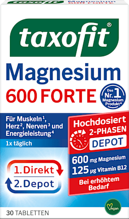Magnesium 600 Forte Depot Tabletten 30 St taxofit