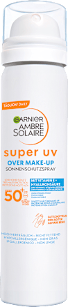 Sonnenspray Gesicht over Make up super UV, LSF 50+ Garnier Ambre Solaire