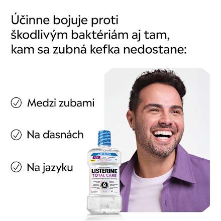 Ústna voda Total Care Extra Mild Mint Listerine