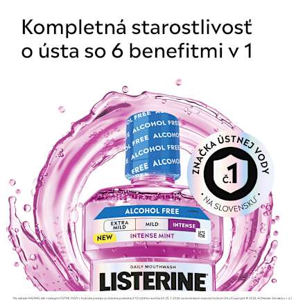 Ústna voda Total Care Intense Mint Listerine