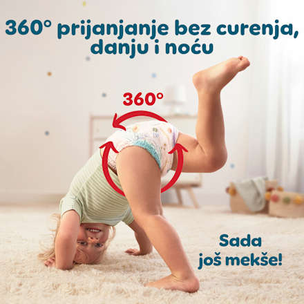 pants, pelene-gaćice, veličina 8 (17+ kg) Pampers active baby