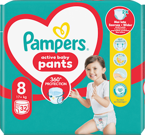 pants, pelene-gaćice, veličina 8 (17+ kg) Pampers active baby