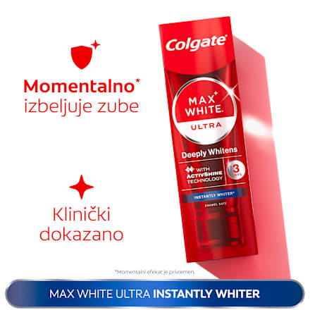 MAX WHITE ULTRA Instant Whiter pasta za zube Colgate